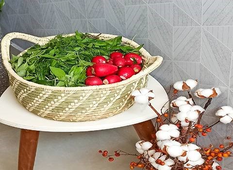 تصویر 3 از قیمت خرید سبد حصیری میوه + فروش ویژه